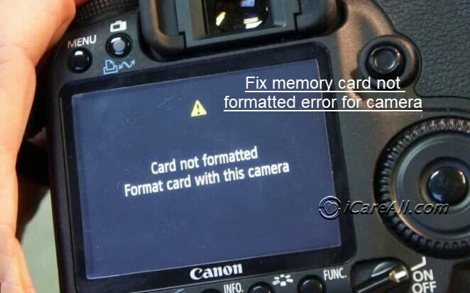 Why is my SD card not formatting to my Canon camera