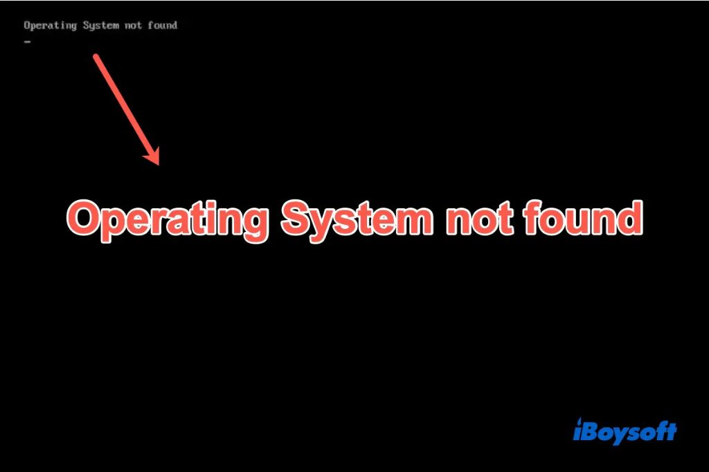 What to do when a system is unable to boot its operating system