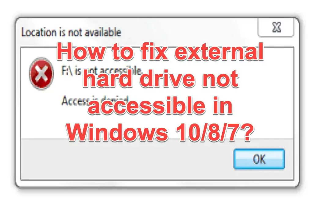 How do I fix an external hard drive driver error