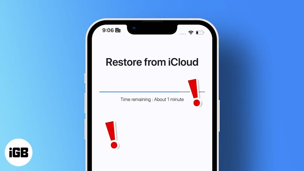 Why won't my iPhone restore photos from iCloud