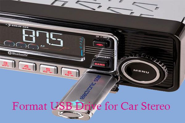 What format is the USB drive for Pioneer car stereo