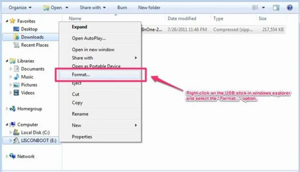 How to format a flash drive to FAT32 and not Exfat