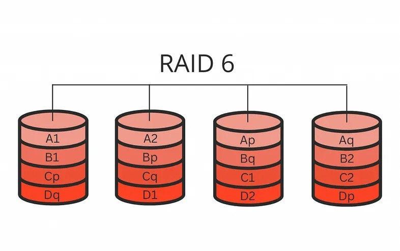 What is the formula for RAID 6