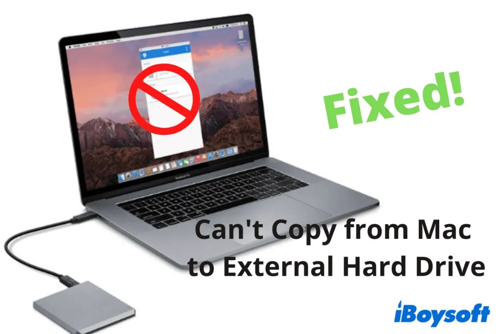 Why am I not able to transfer files from Mac to external hard drive