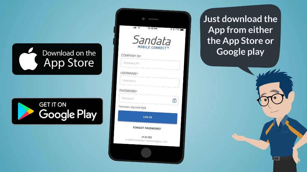 How do I contact Sandata mobile connect