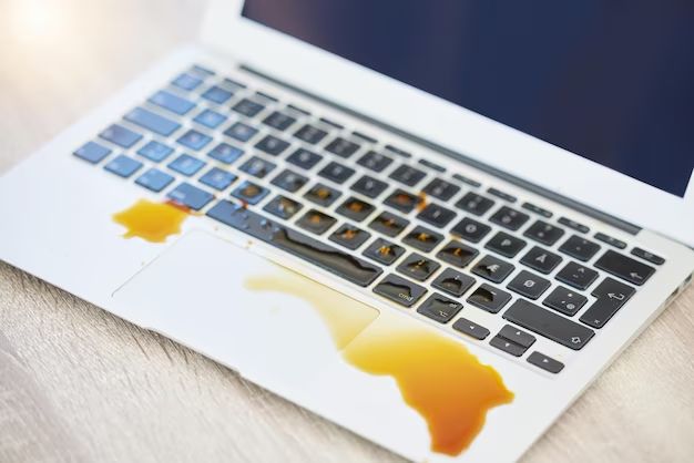 What to do if something spills on MacBook