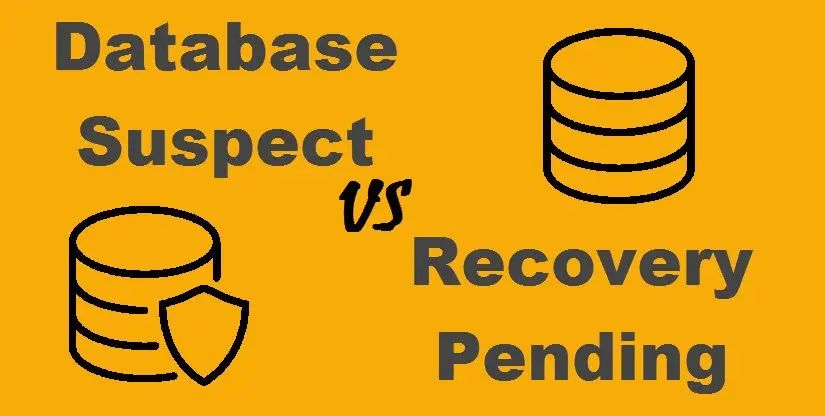 What is the difference between suspect and recovery pending in SQL Server