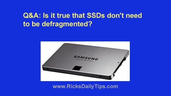 Do SSDs get fragmented