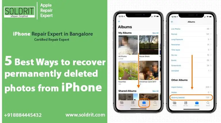 How do I recover permanently deleted iPhone pictures