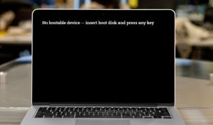 What do I do when my Mac says no bootable device