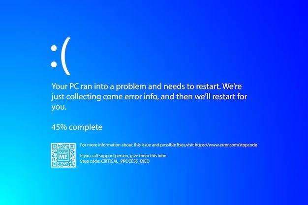 What causes blue screen error