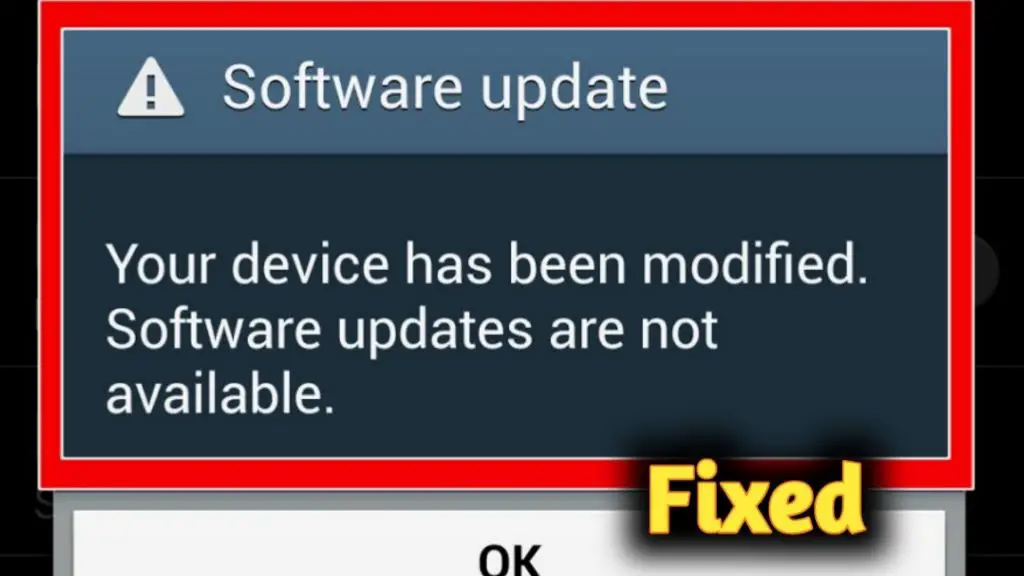 How to fix the operating system on your device has been modified