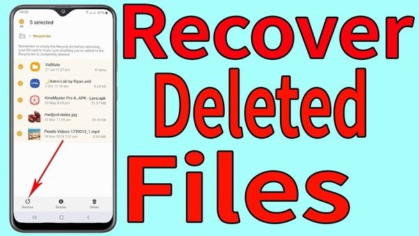 Can you recover deleted photos from Samsung