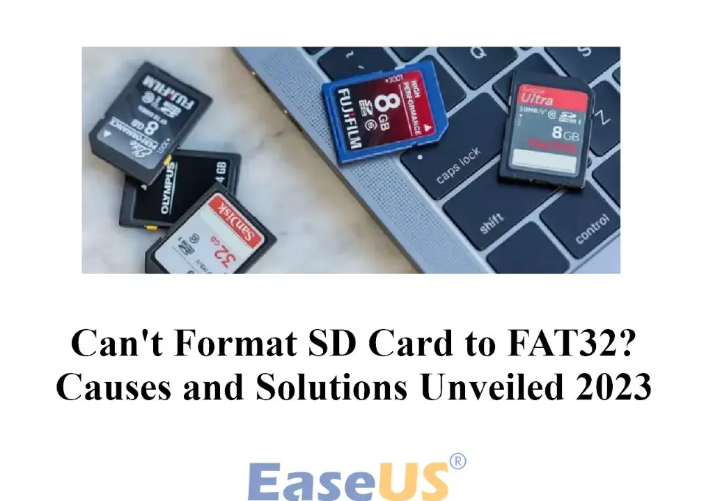 Why can't I format my 128GB SD card to FAT32