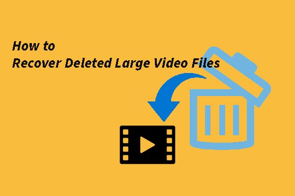 How do I recover a large video file