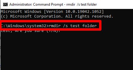 How do I force delete a file in Windows 10 command prompt