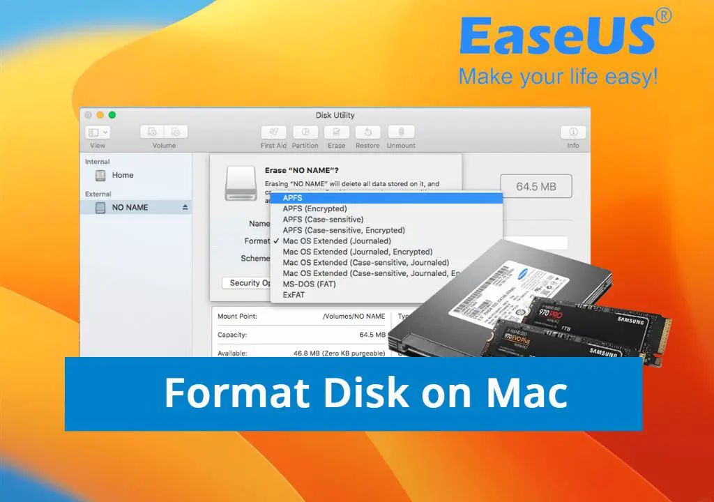 How do I completely format a hard drive on a Mac