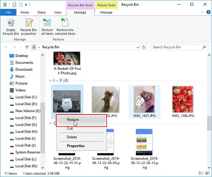 How do I recover permanently deleted photos on Windows 10