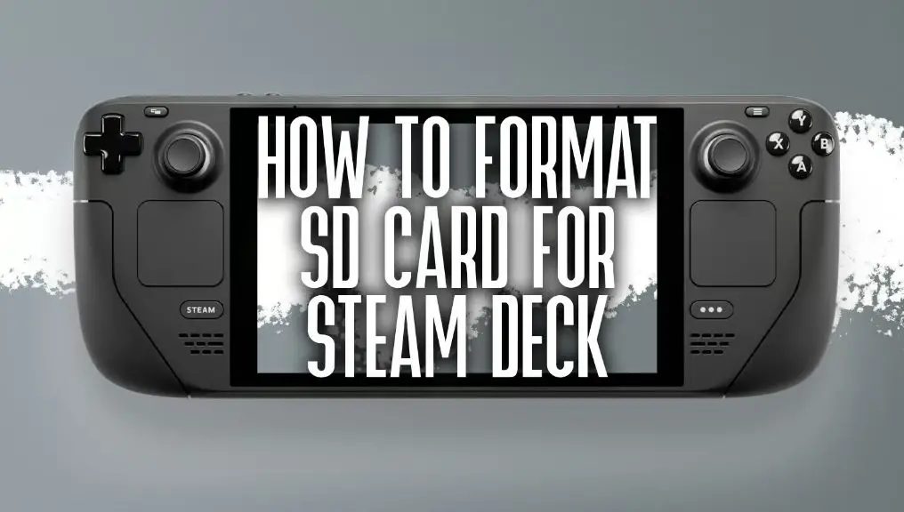 How do I force SD card format for Steam Deck