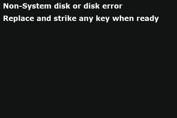 How do I fix no system disk or disk error