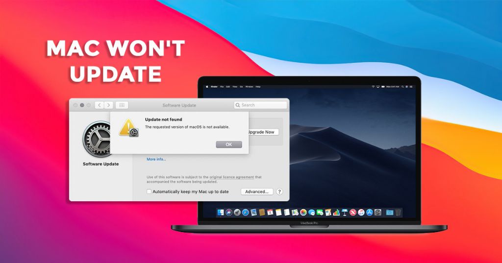 What do I do if my Macbook won't update