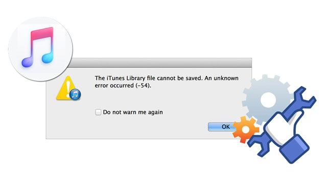 How do I fix iTunes Sync Error 54