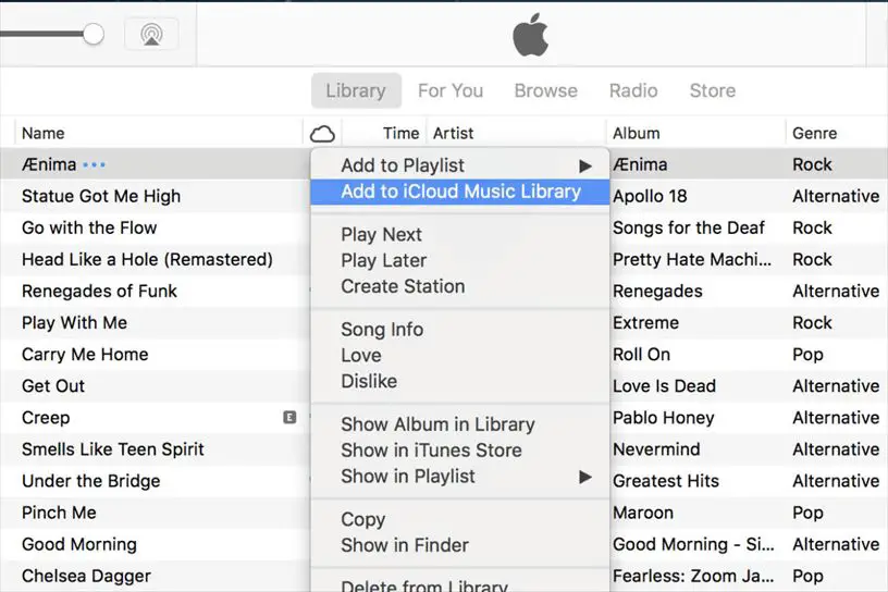 How do I add music from my computer to my iCloud library