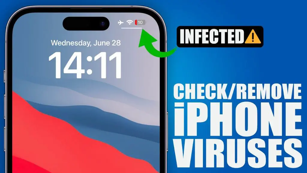 How do you check iPhone for viruses and remove them