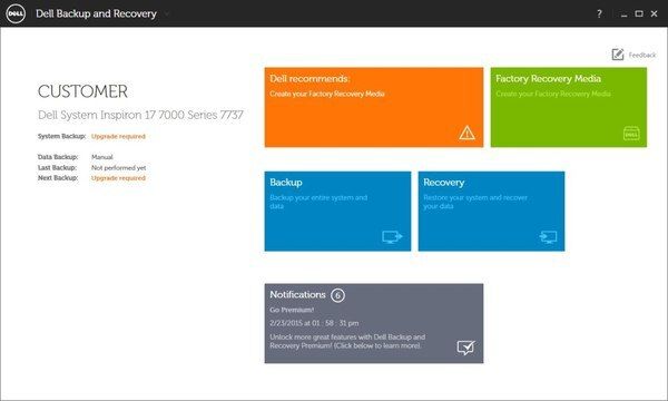 What is Dell Recovery and restore