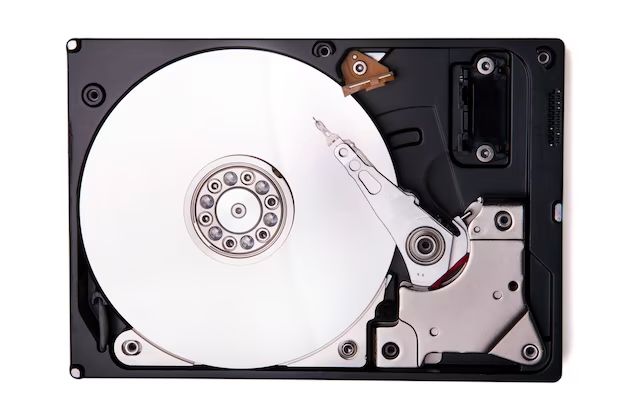 Where do you find the hard disk of the computer