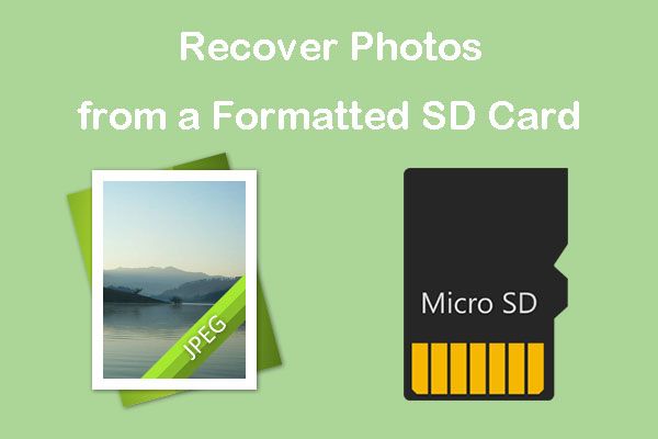 How do I get my pictures back after formatting my SD card
