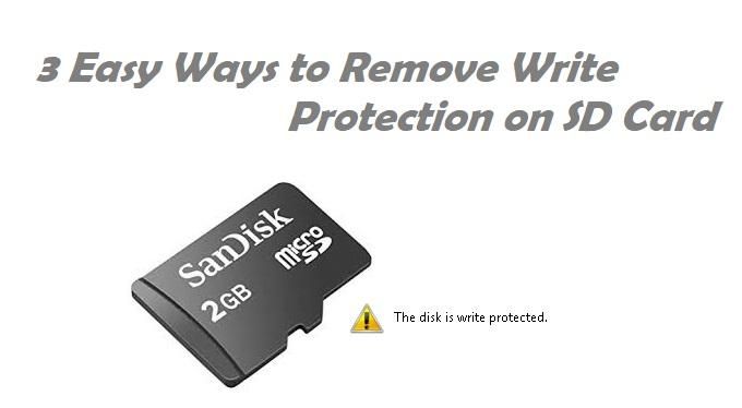 How do I disable write protection on my SD card