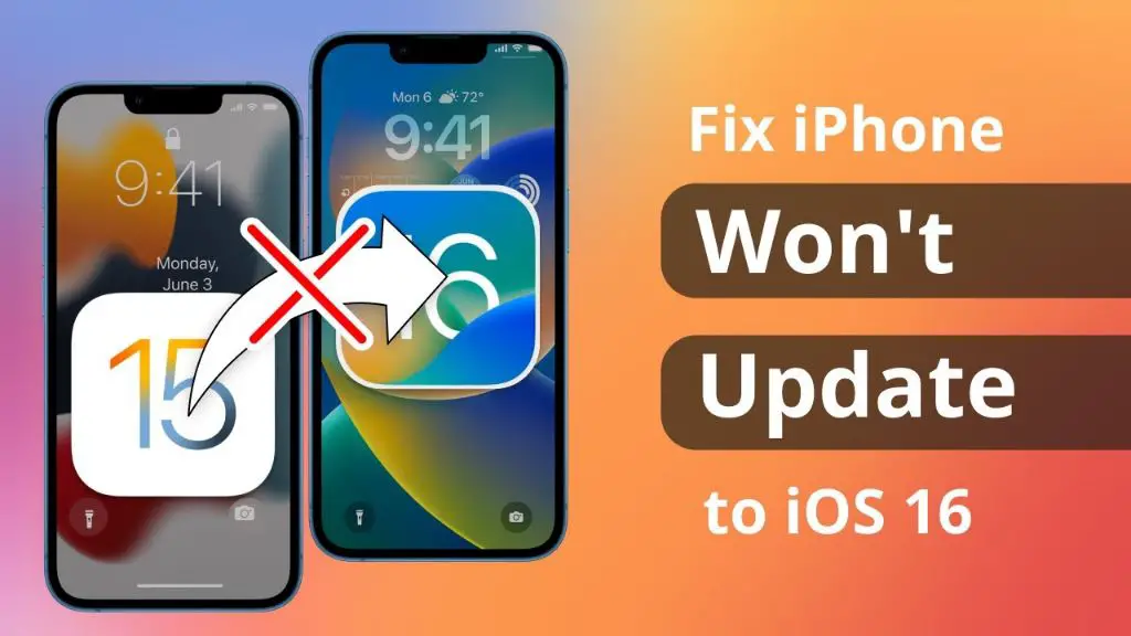 Why won t my iPhone 10 update to iOS 15