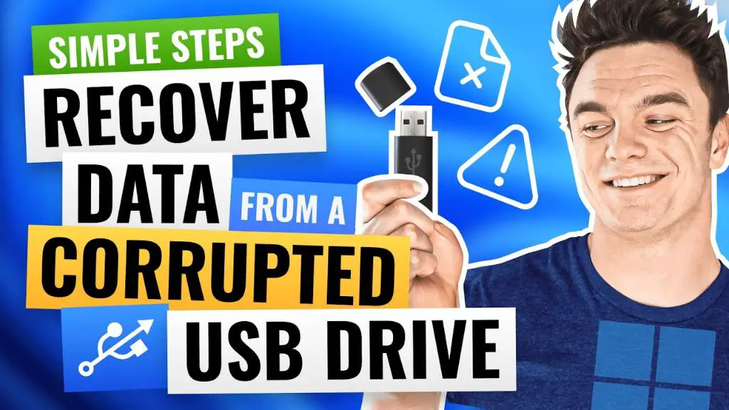 Can you recover a corrupted USB drive