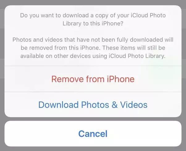 Can I turn iCloud photos back on