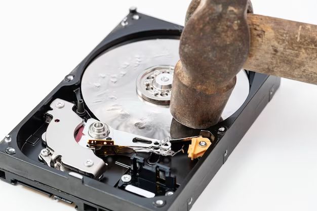 Does removing hard drive remove all data from computer