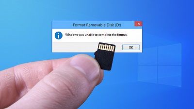 Why can't i Format my micro SD card Windows 10