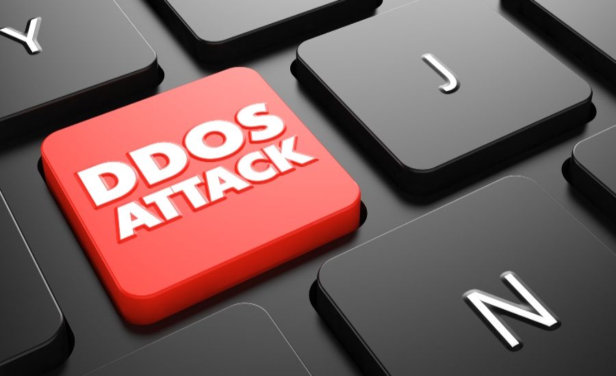 How many DDoS attacks per month
