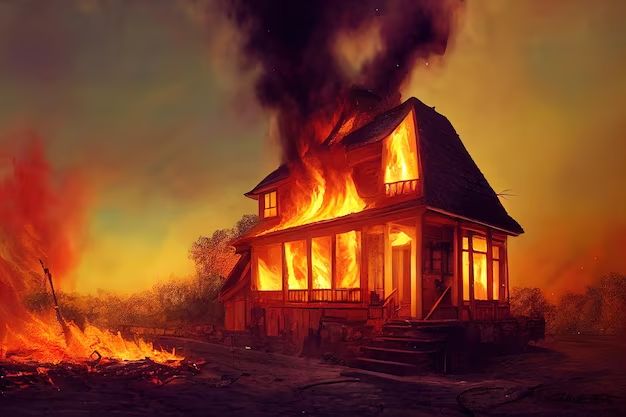 How long does a typical house fire last