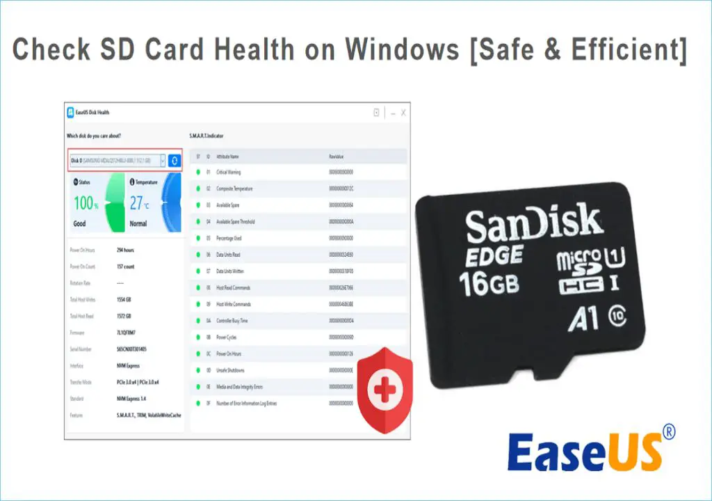 How do I check my SD card health on Windows