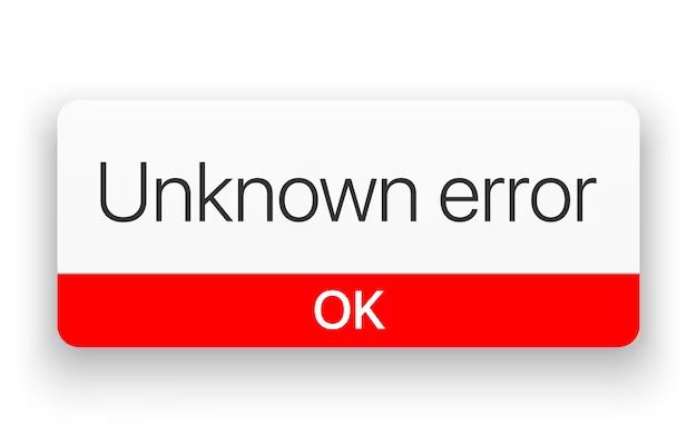 Why is my iPhone saying unknown error