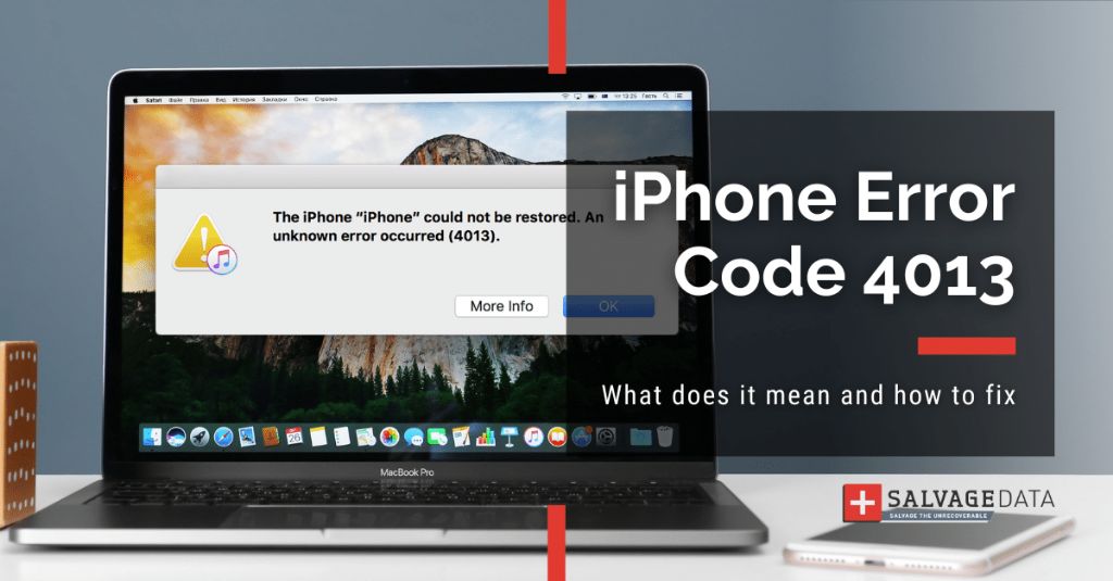 What is error 4013 unable to restore iPhone