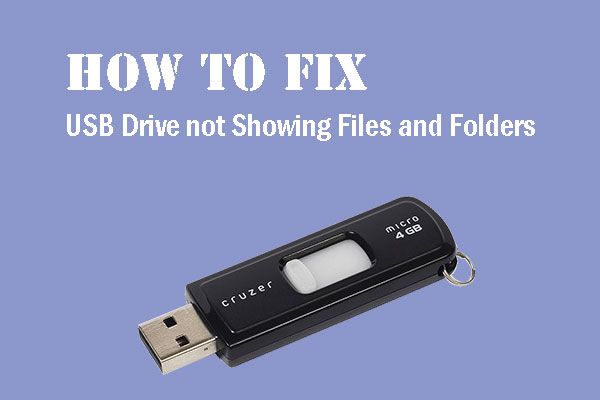 Why is my USB not showing my files