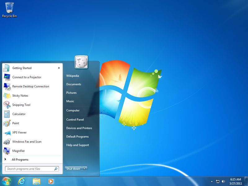 Does Windows 7 have system image