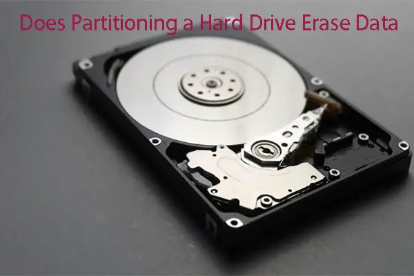 Does partitioning an external drive erase data