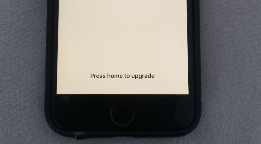 How do I get my iPhone to say press home to recover