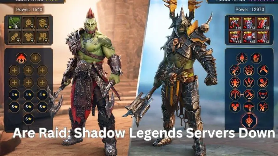 Is raid shadow legends currently down