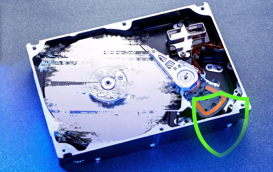 What is the purpose of degaussing a hard drive