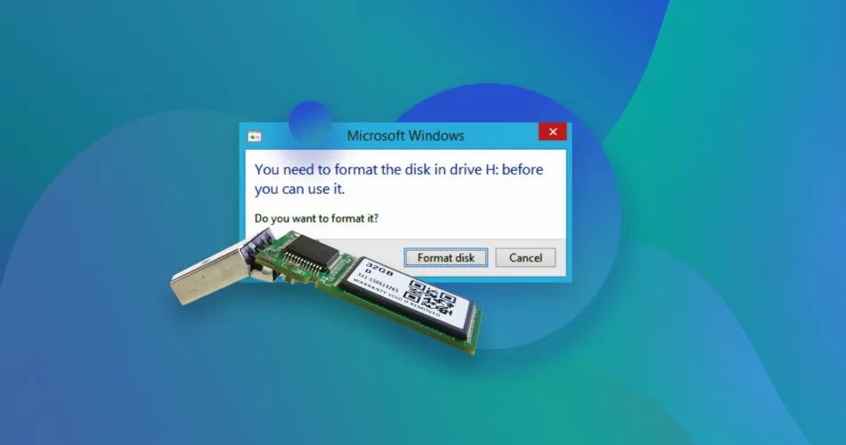 How do I reset a corrupted flash drive