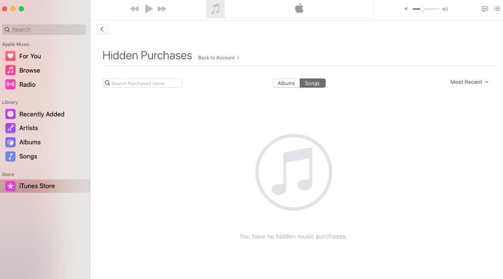 Why is purchased music missing from iTunes